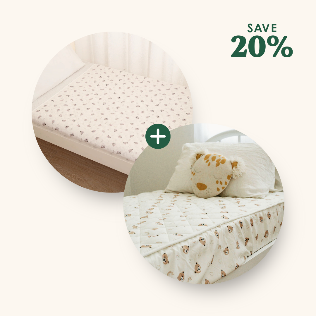 Leakproof Sheet + Bed Guard Set