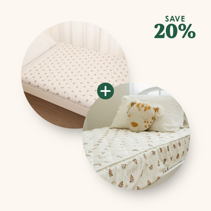Leakproof Sheet + Bed Guard Set