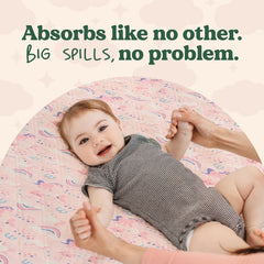 Rudie Baby leakproof bed guard lifestyle ad - protection that holds