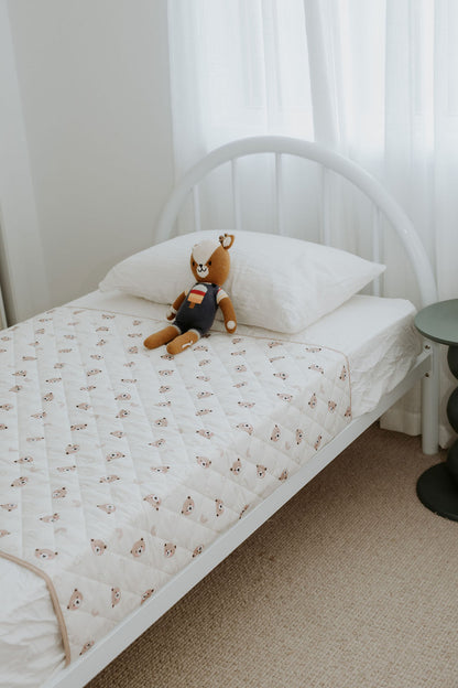 Rudie Baby Bobby's Complete Bundle lifestyle photo with Bobby Bear plush