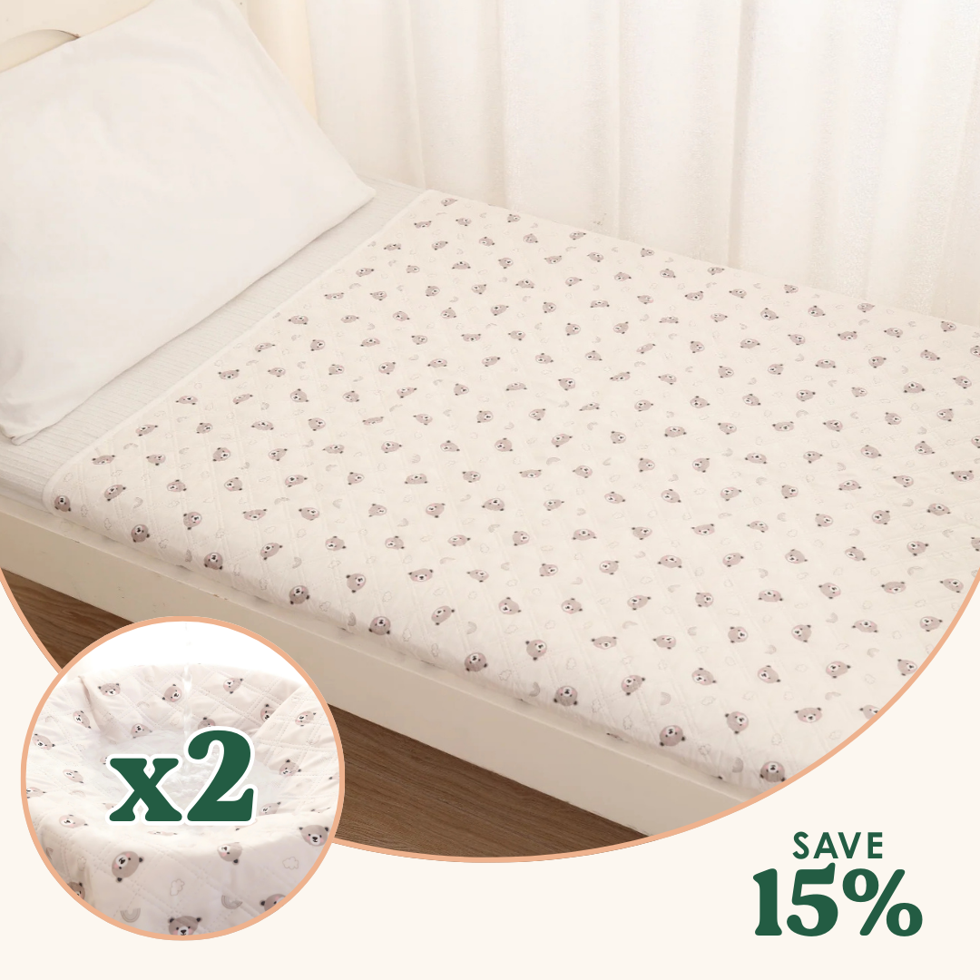 Rudie Baby x2 pack leakproof bed guard, set overview