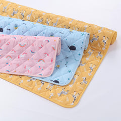 Rudie Baby leakproof bed guards in three prints - Giraffes, Unicorns, and Whales