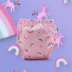 Rudie Baby toilet training pants in Rainbow print