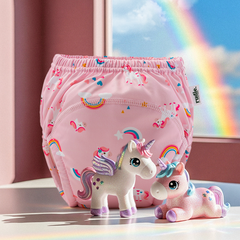 Rudie Baby toilet training pants in Rainbow/Unicorn print