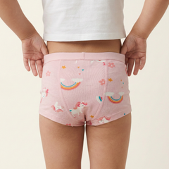 Rudie Baby toilet training underwear lifestyle - Unicorns print, toddler potty training Australia
