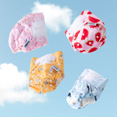 Rudie Baby DryStart toilet training diaper, lifestyle creative