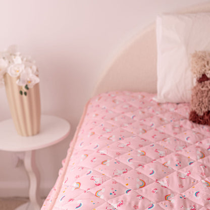 Rudie Baby leakproof fitted sheet corner detail - deep fit, stays in place overnight