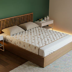 Rudie Baby leakproof bed guard in Beige, single size