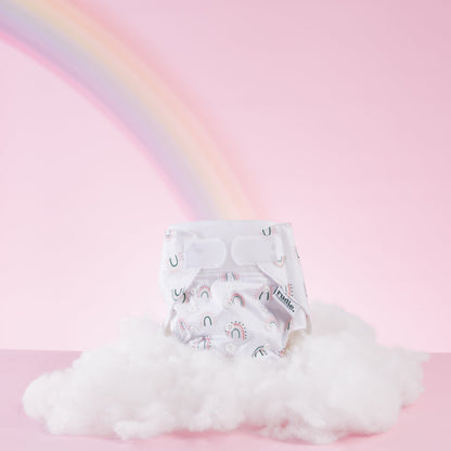Rudie Baby DryStart toilet training diaper, feature creative