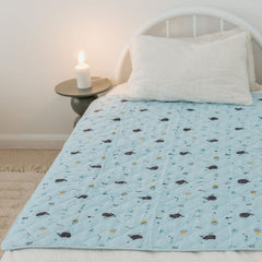 Rudie Baby leakproof bed guard, styled photo