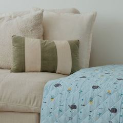 Rudie Baby leakproof bed guard on bed
